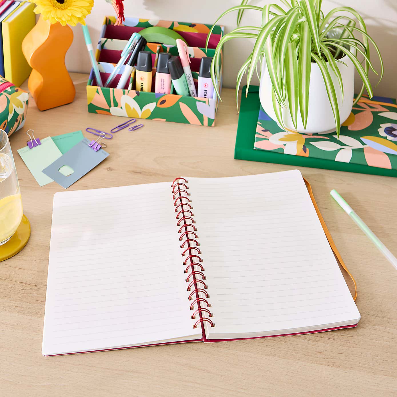 Elements Sutton Stripe B5 Wiro Notebook