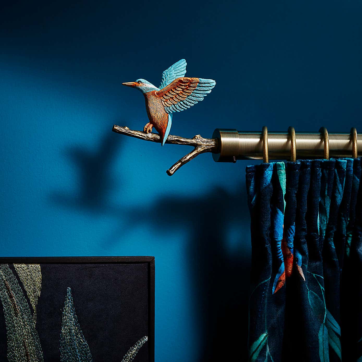 Kingfisher Finial Pair