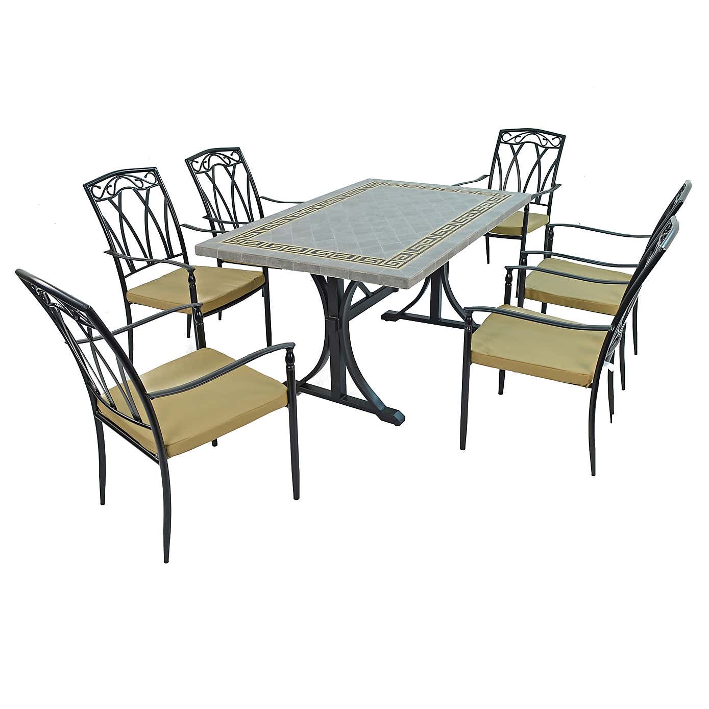Burlington 6 Seater Dining Set with Ascot Chairs