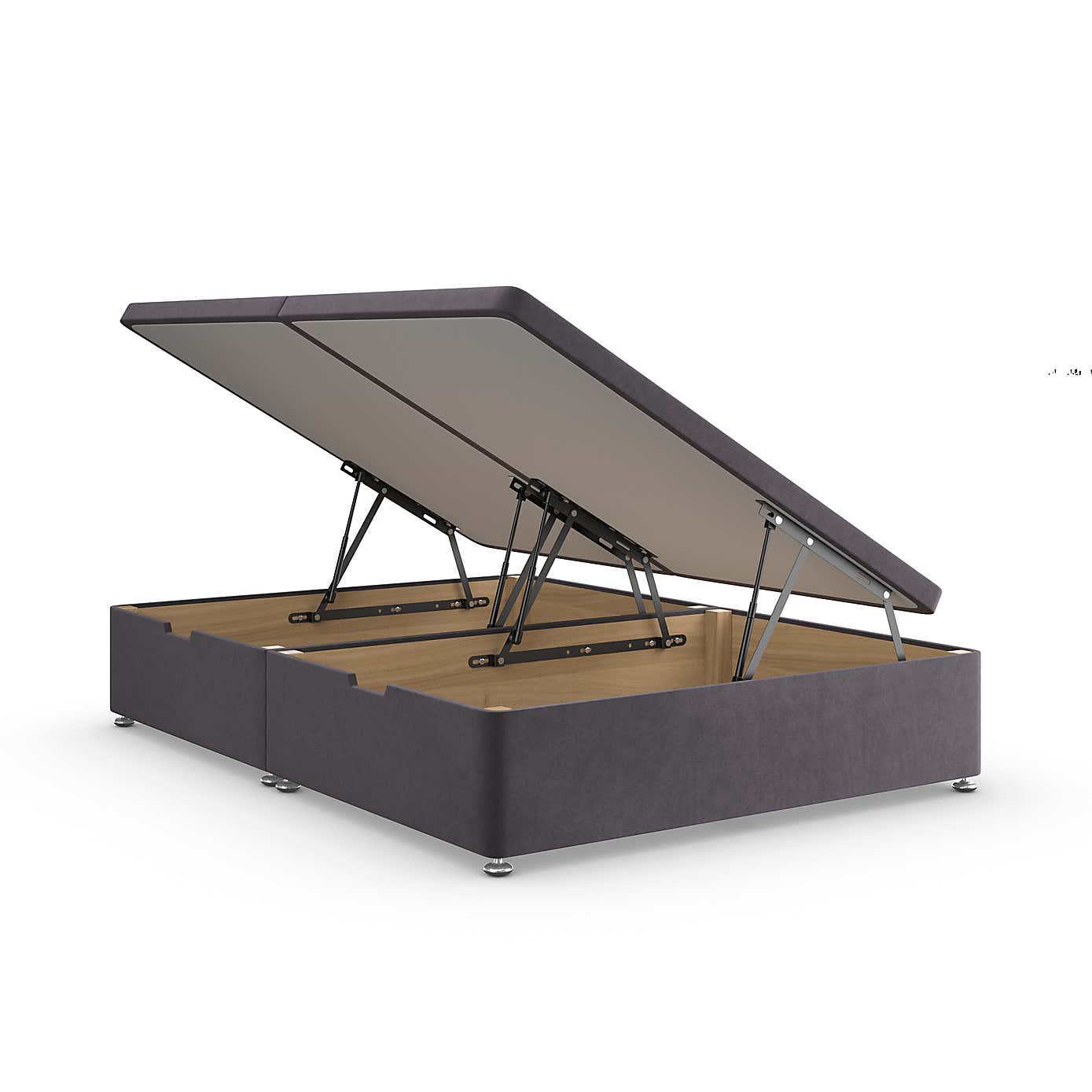 Side Velvet Ottoman Base