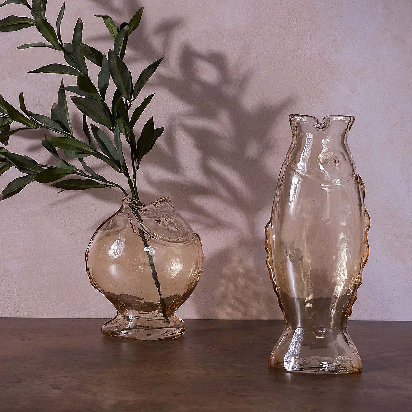 Hestia Fish Glass Vase