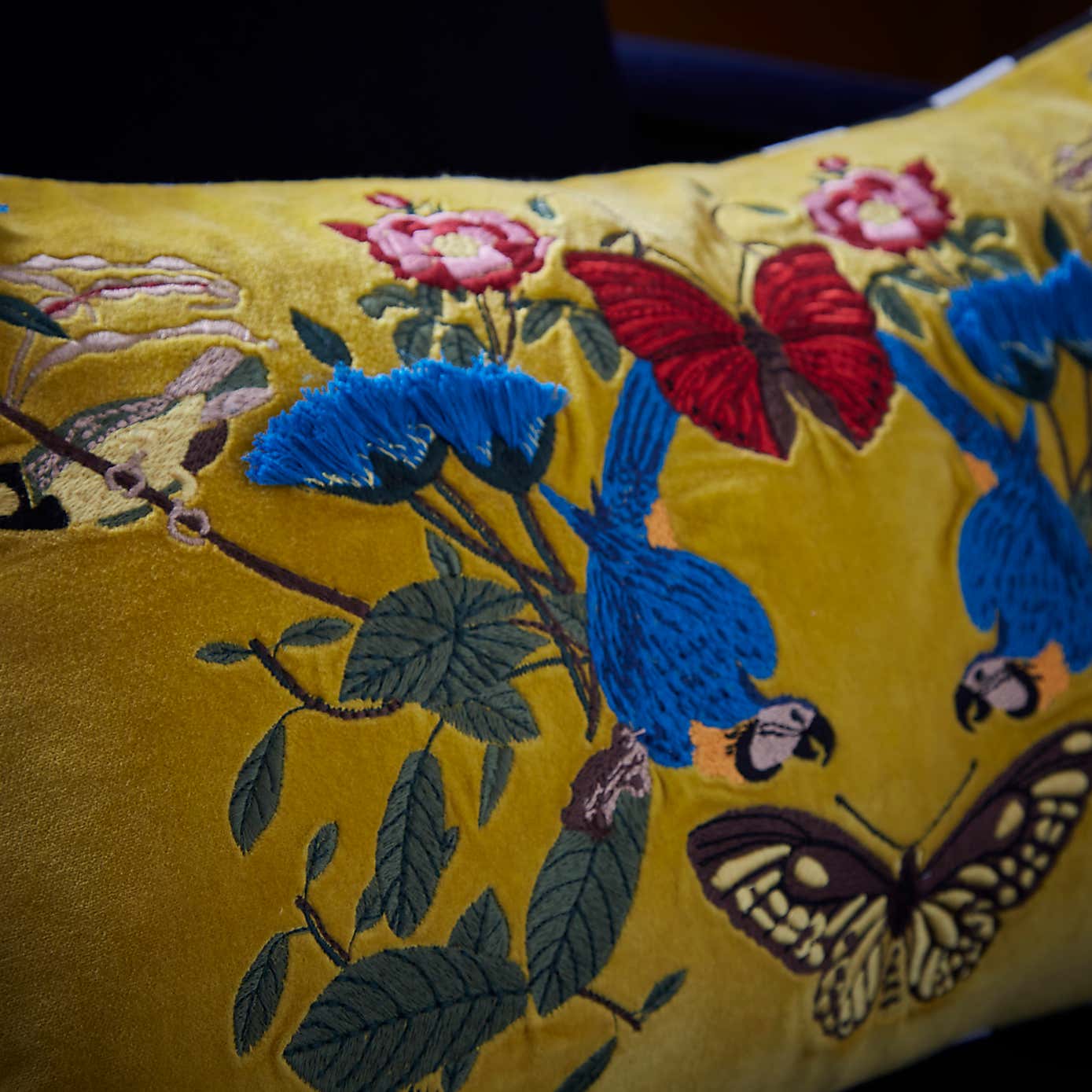 Majestic Yellow Cushion Cover