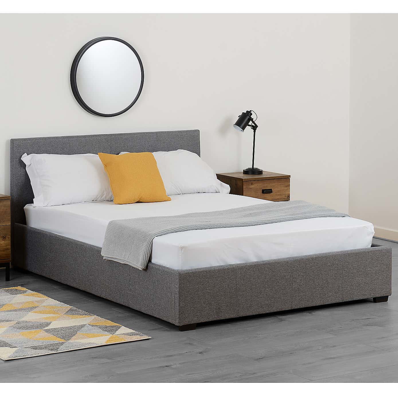 Waverley Linen Ottoman Bedstead - Grey