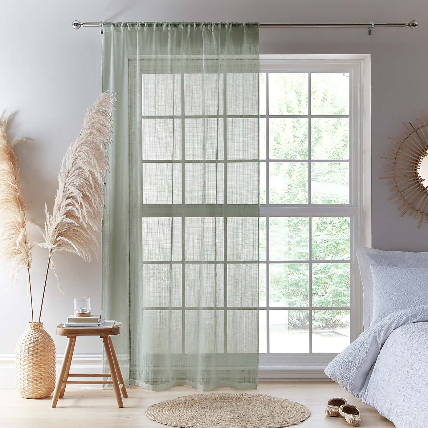 Aspen Slot Top Single Voile Panel