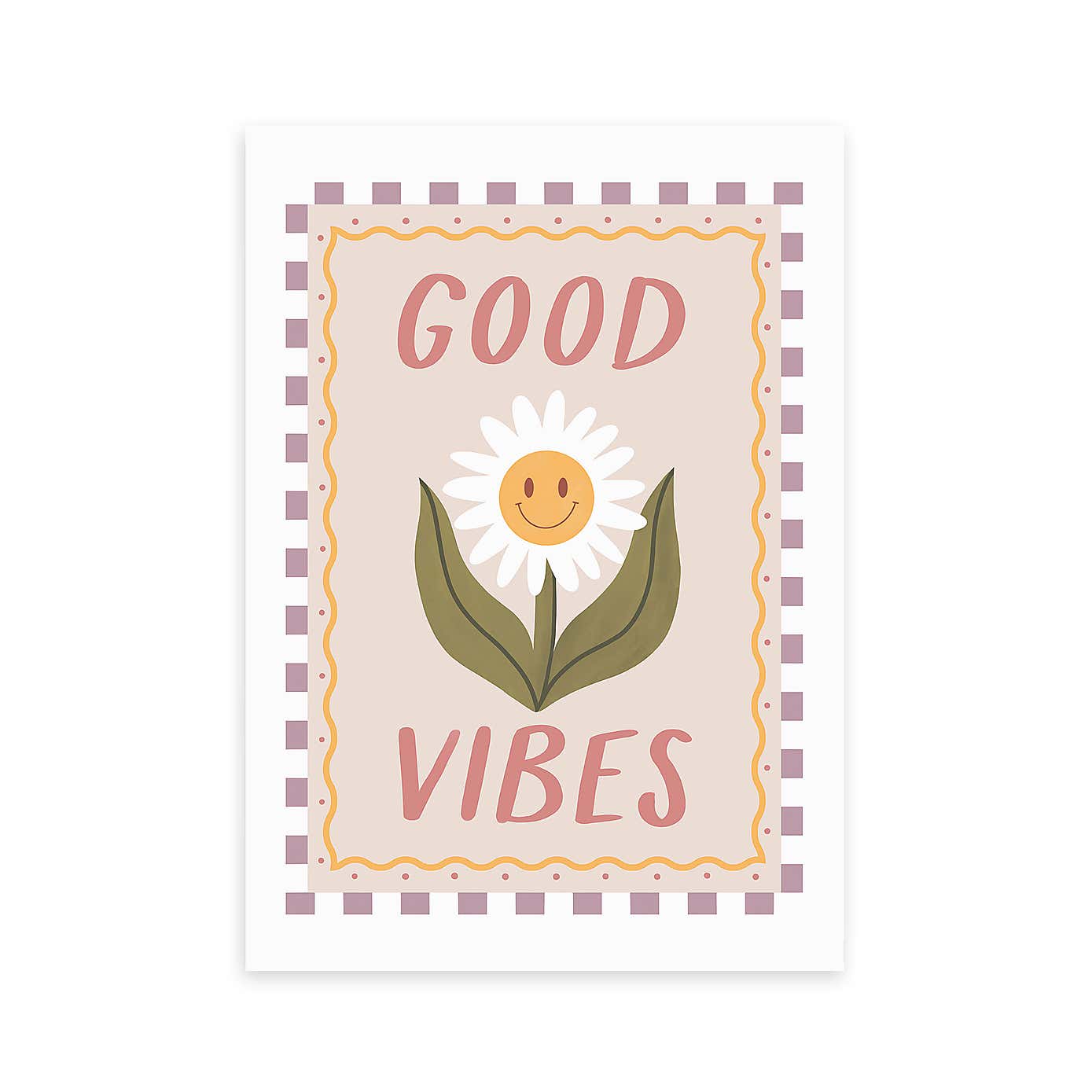 East End Prints Good Vibes Daisy Print by Kid of the Village