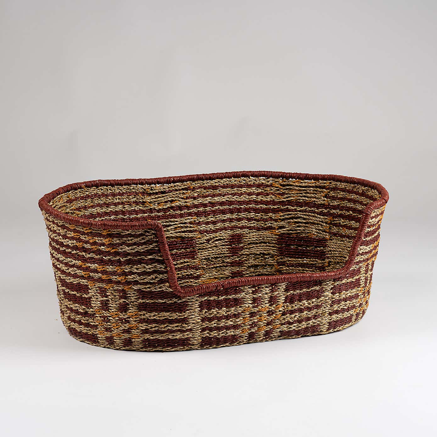 Check Woven Pet Bed