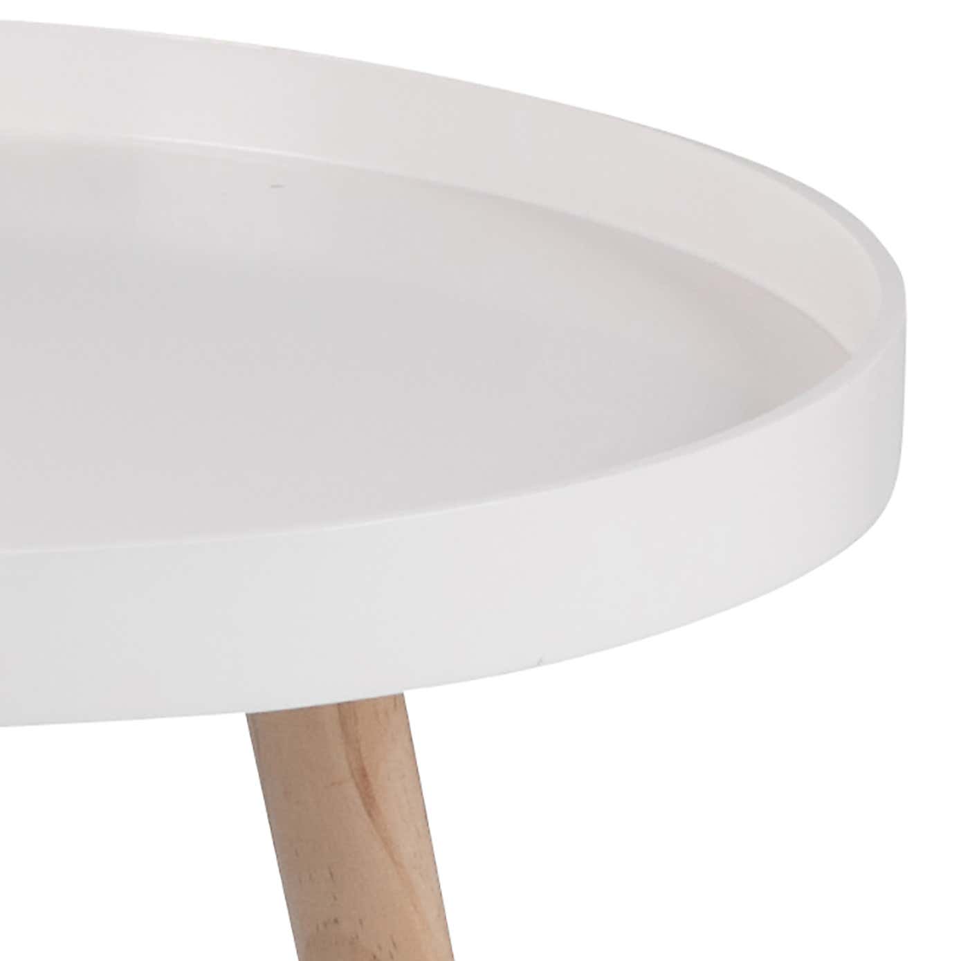 Pacific Halston Natural Pine Wood Small Side Table