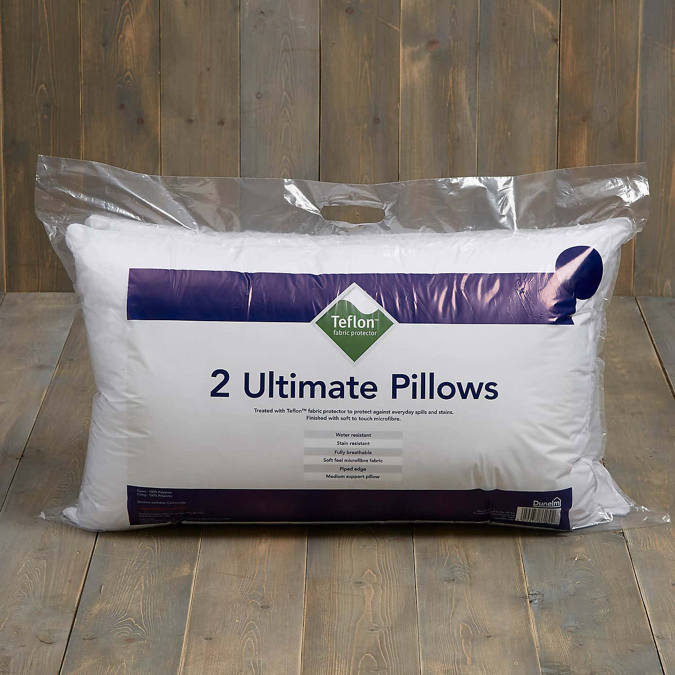 Teflon All in One Medium Support Ultimate Pillow Pair