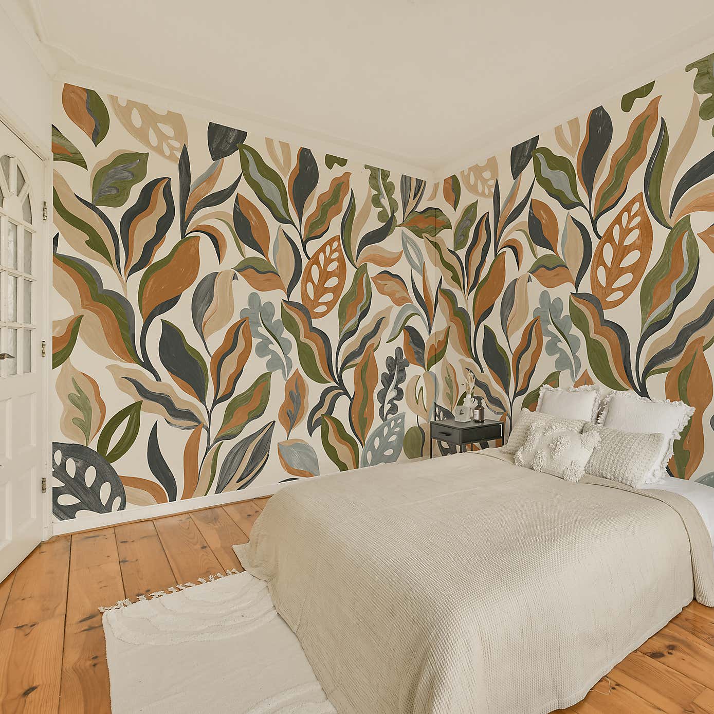 Abstract Leaf Wall Mural