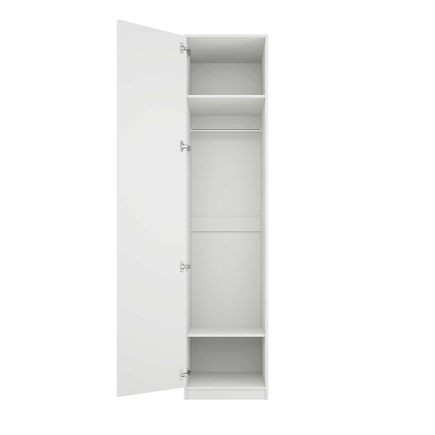 Austen Single Wardrobe, White