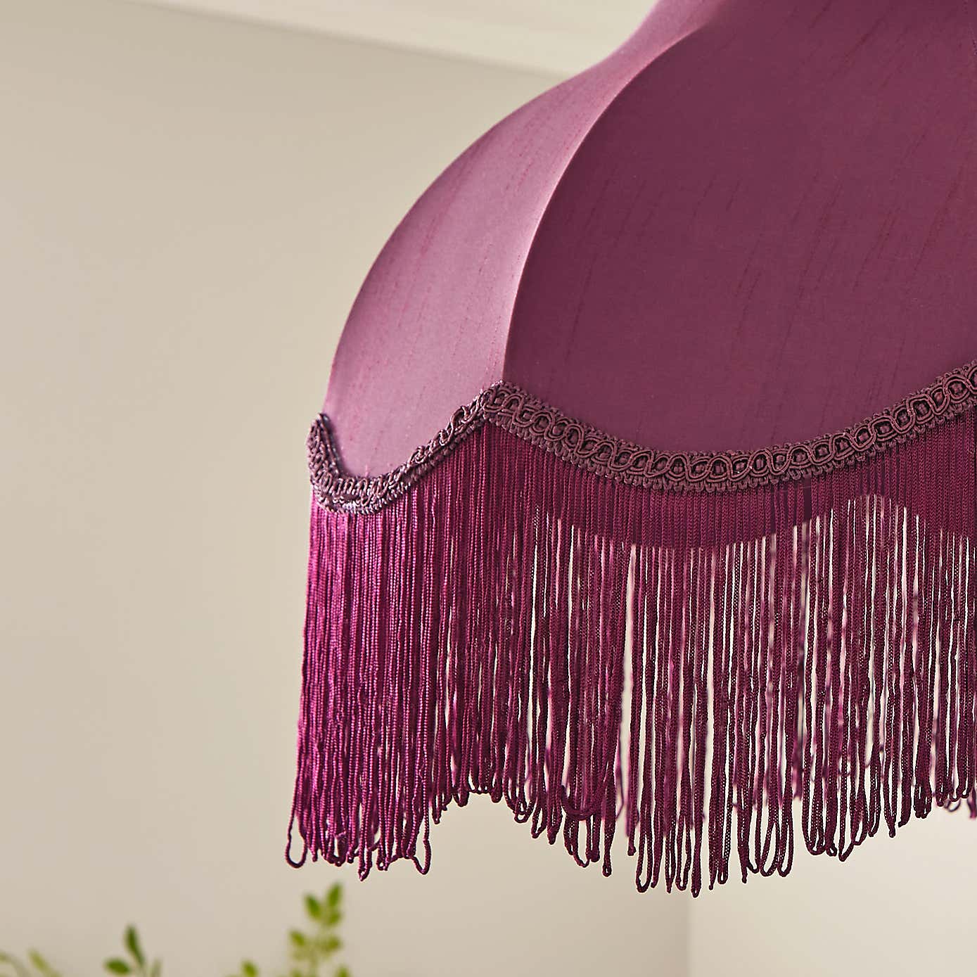 Carmona Fringed Satin Lamp Shade