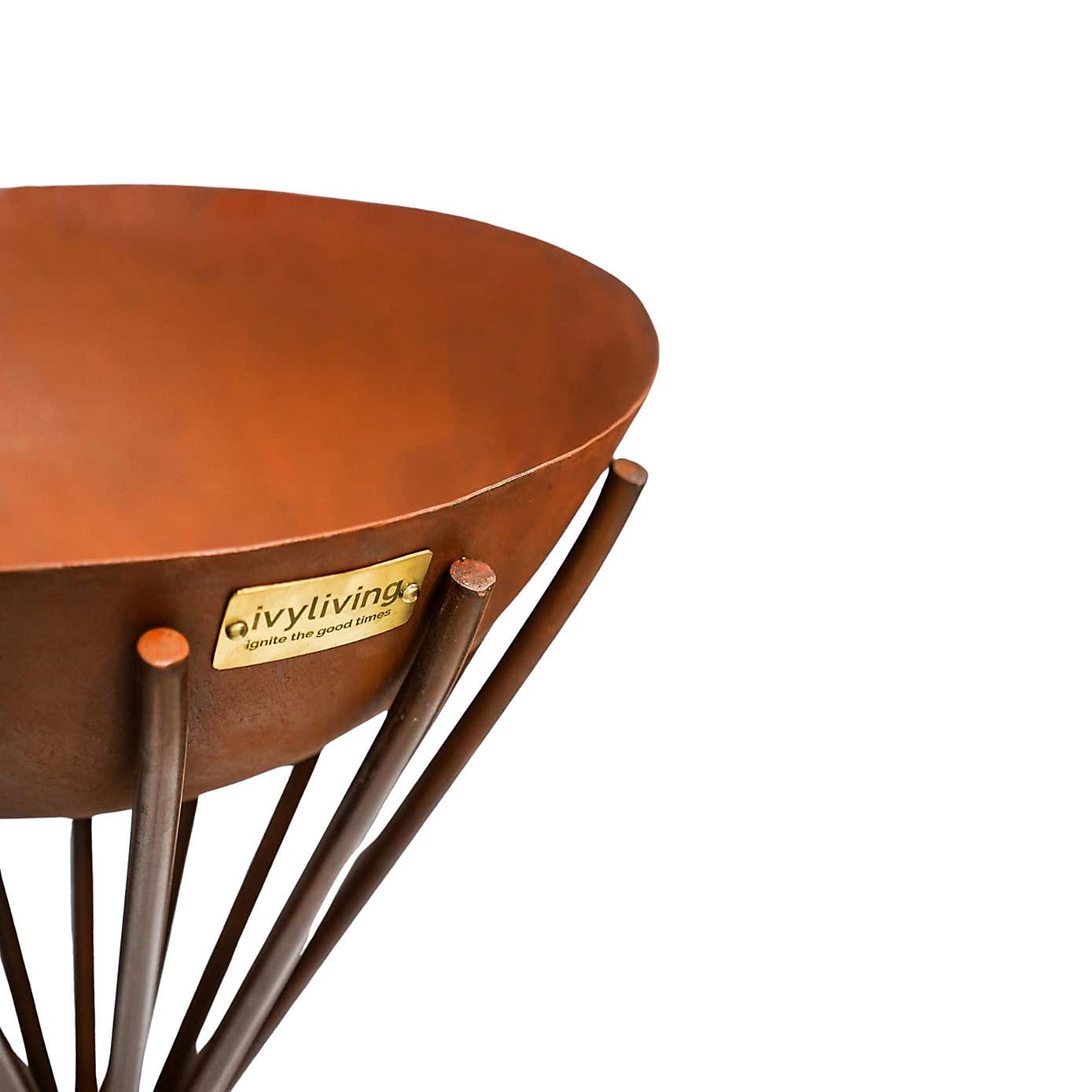 Ivyline Outdoor Tall Metal Dakota Fire Pit