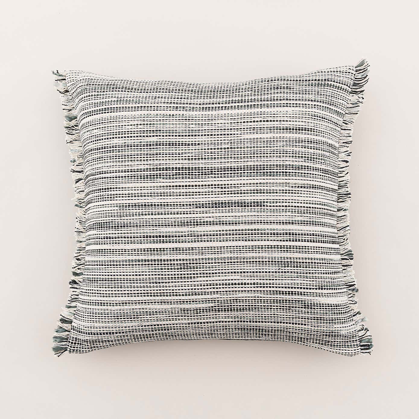 Ava Flat Weave Cotton Square Cushion
