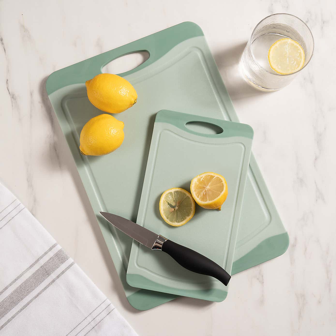 Recycled nonslip chopping board set of 2