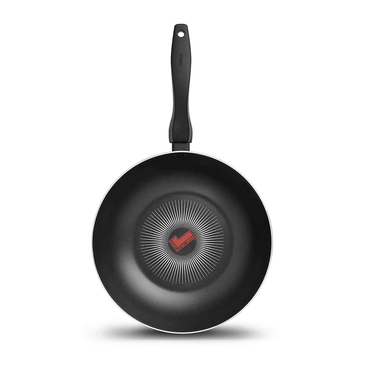 Tower Smart Start Gourmet Non-Stick Aluminium Wok, 28cm