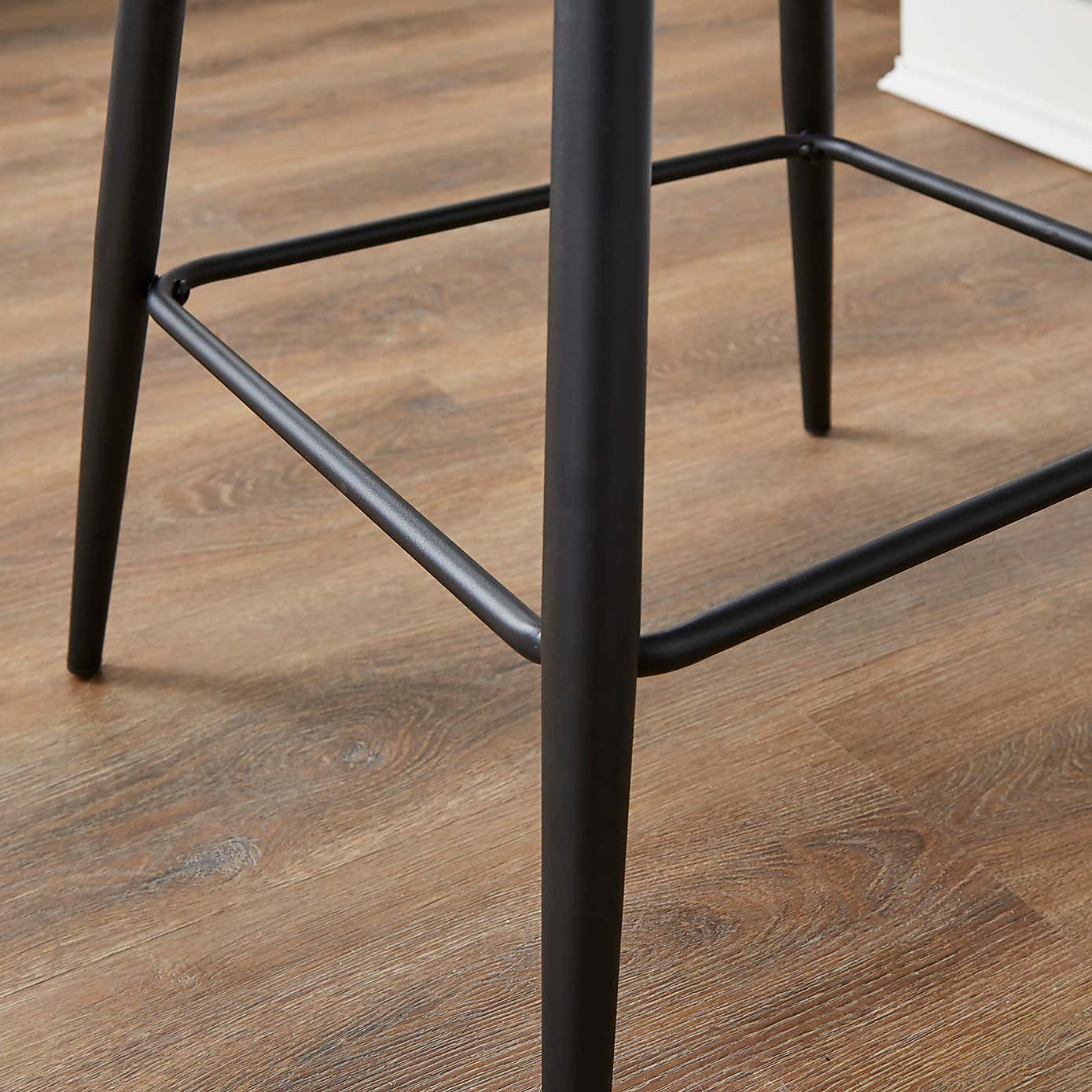 Taylor Counter Height Bar Stool, Grey Faux Leather