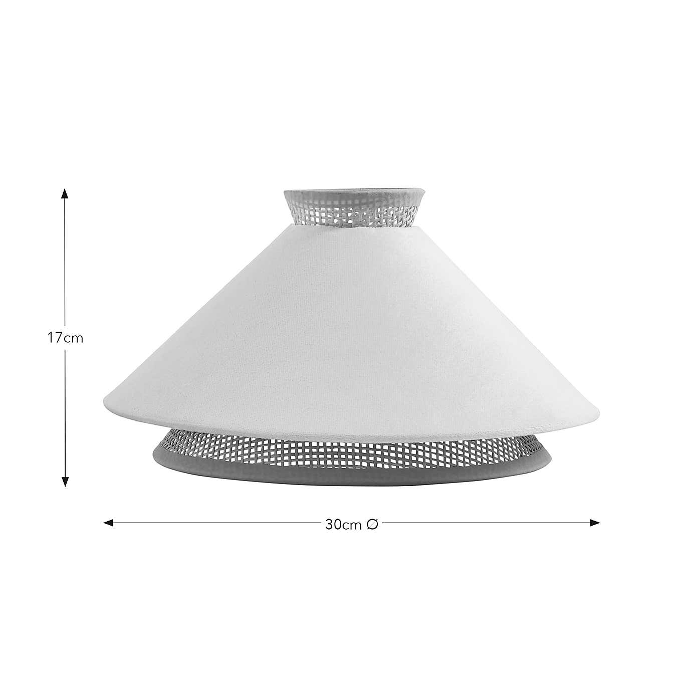 Phuket Recycled Velvet Rattan Lamp Shade