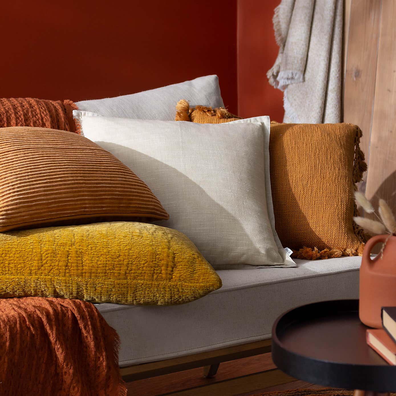 Yard Cove Cotton Rectangle Cushion Cover