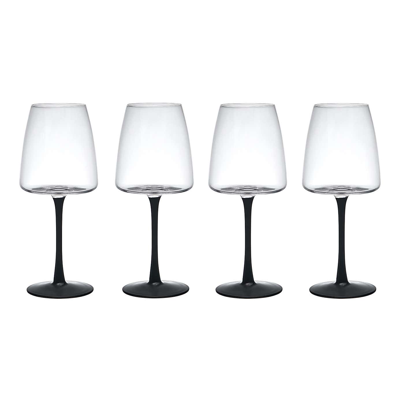 Mikasa Palermo Crystal Set of 4 White Wine Glasses