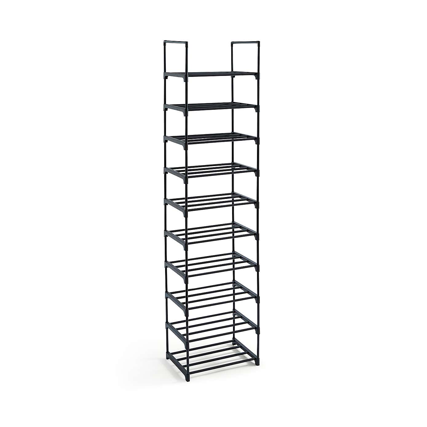 10 Tier Plastic Shoe Rack