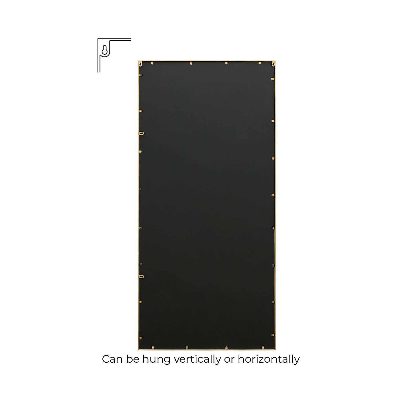 Penestra Modern Rectangle Indoor Outdoor Wall Mirror