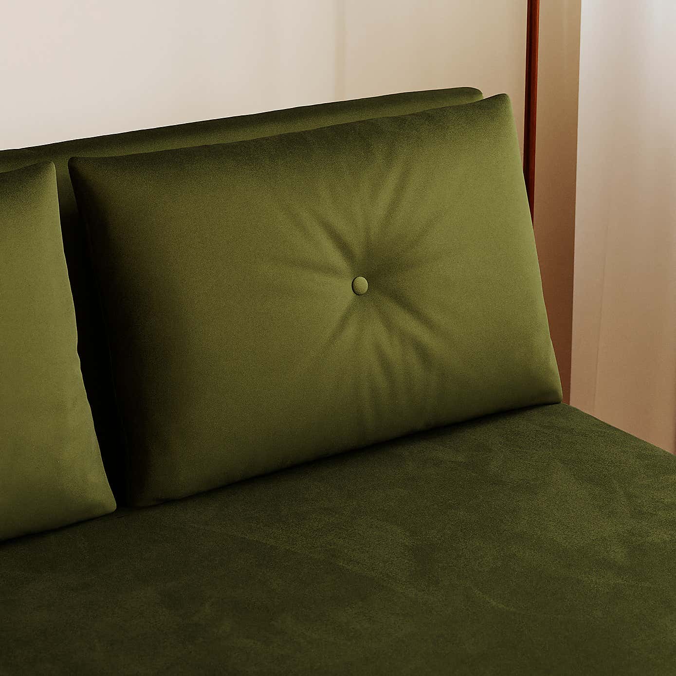 Phoebe Velvet Small Double Sofa Bed