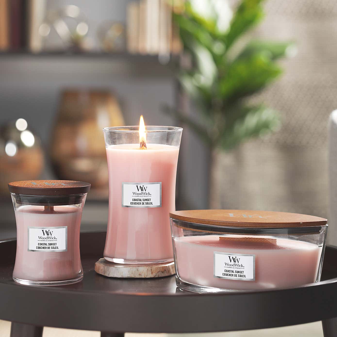 Woodwick Coastal Sunset Large Hourglass Candle