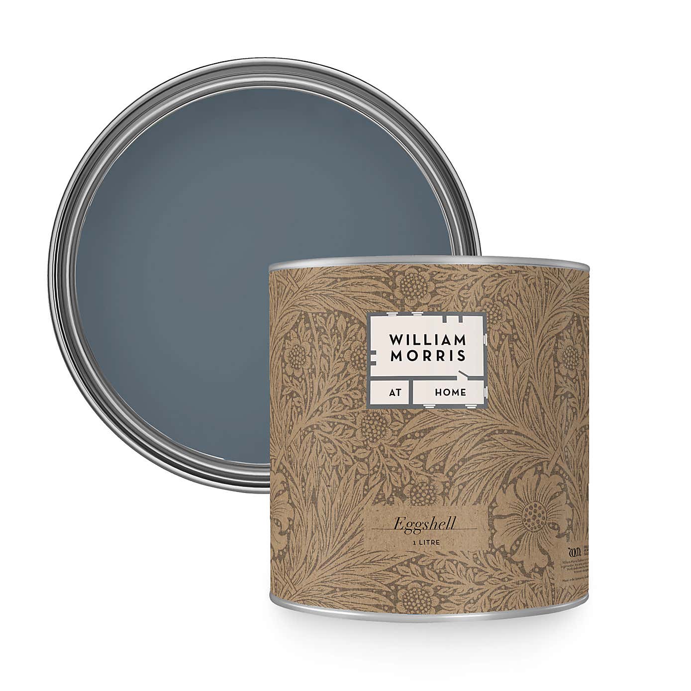 William Morris At Home Mineral Blue Eggshell Paint