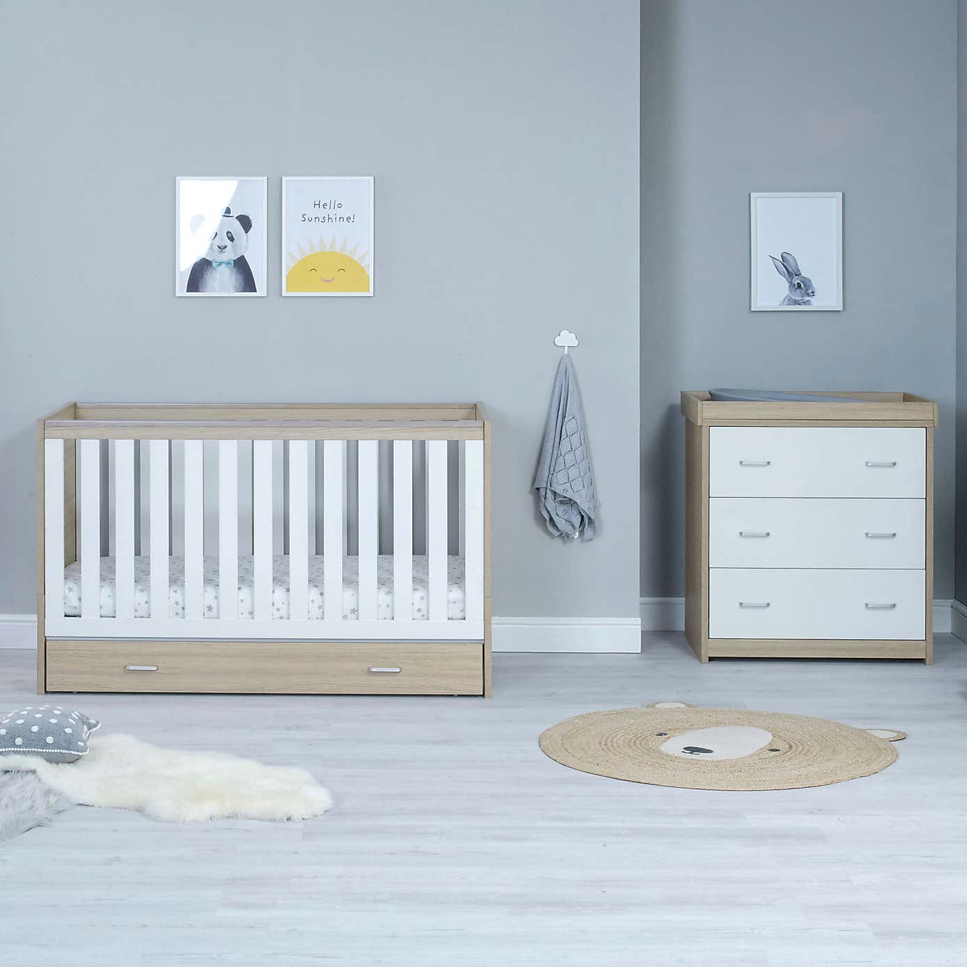 Babymore Veni 2 Piece Nursery Furniture Set