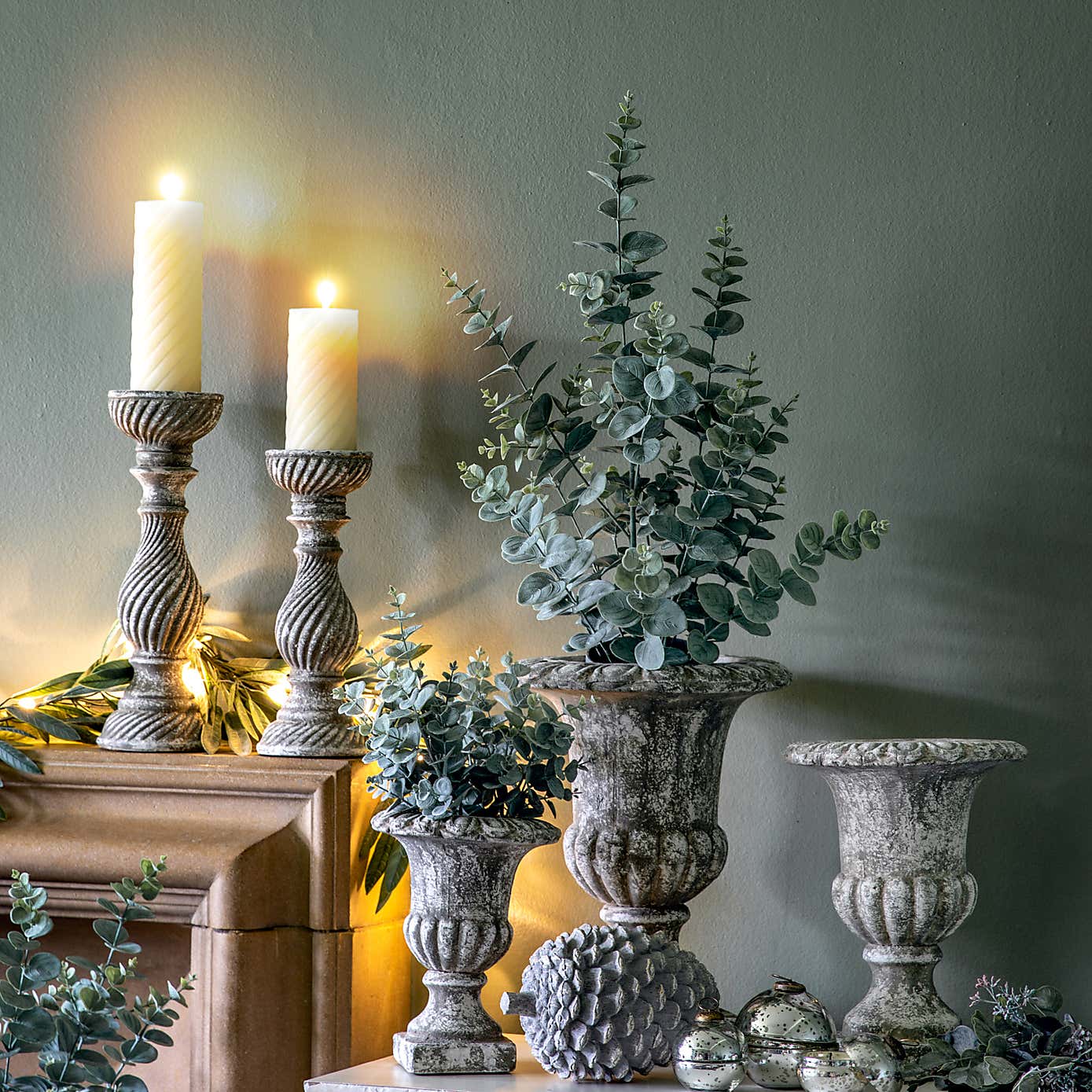 Aged Sowton Candle Holder