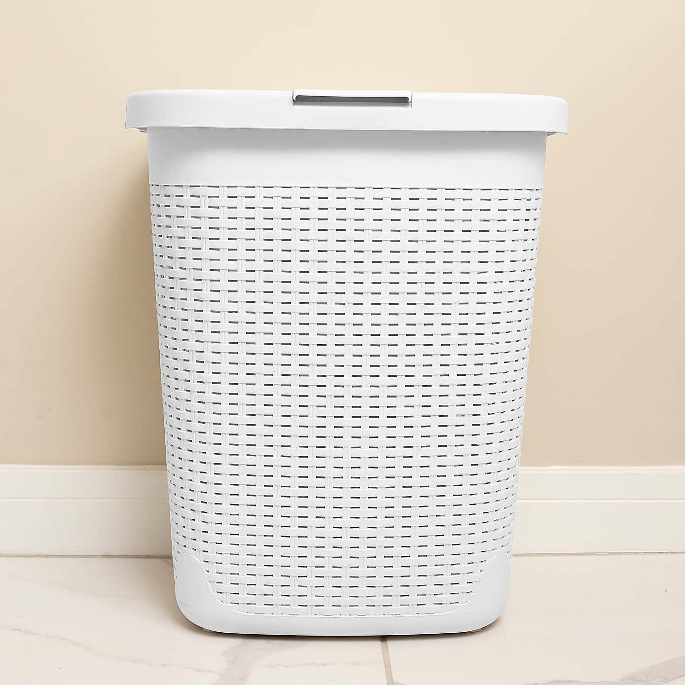 Addis White Rattan Laundry Hampers