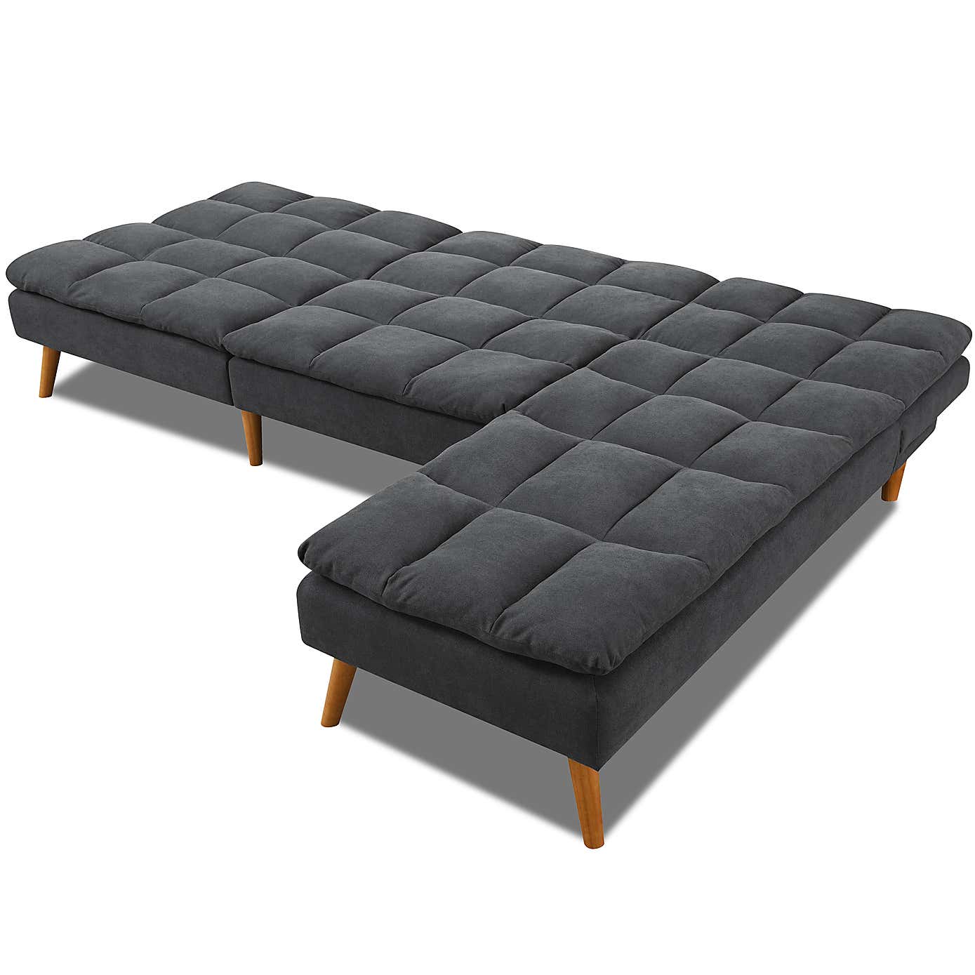Cloud Fabric Corner Double Sofa Bed