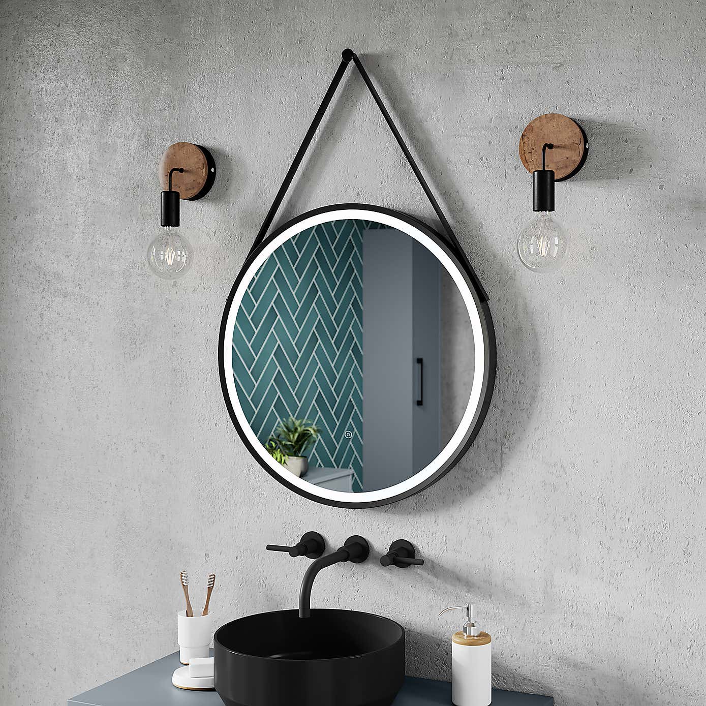 LED Round Illuminated Mirror