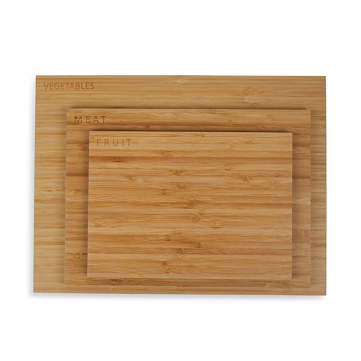 Set of 3 Bamboo Chopping Boards