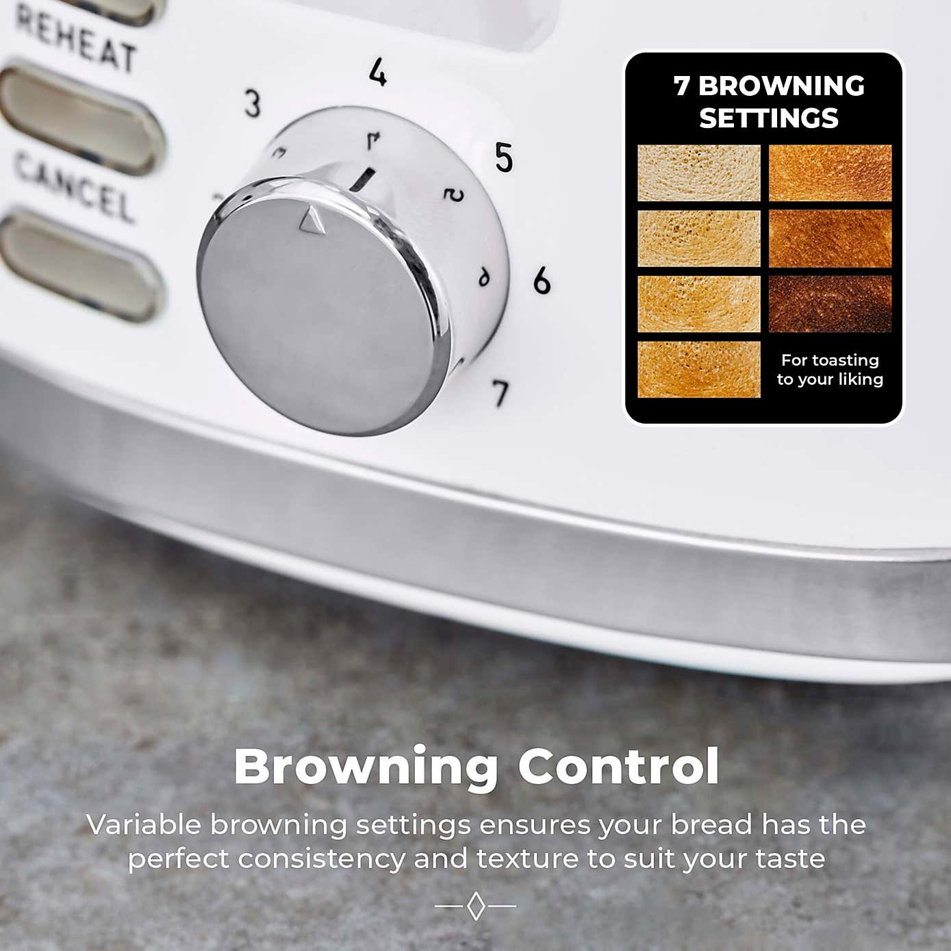 TOWER Solitaire 2 Slice Toaster