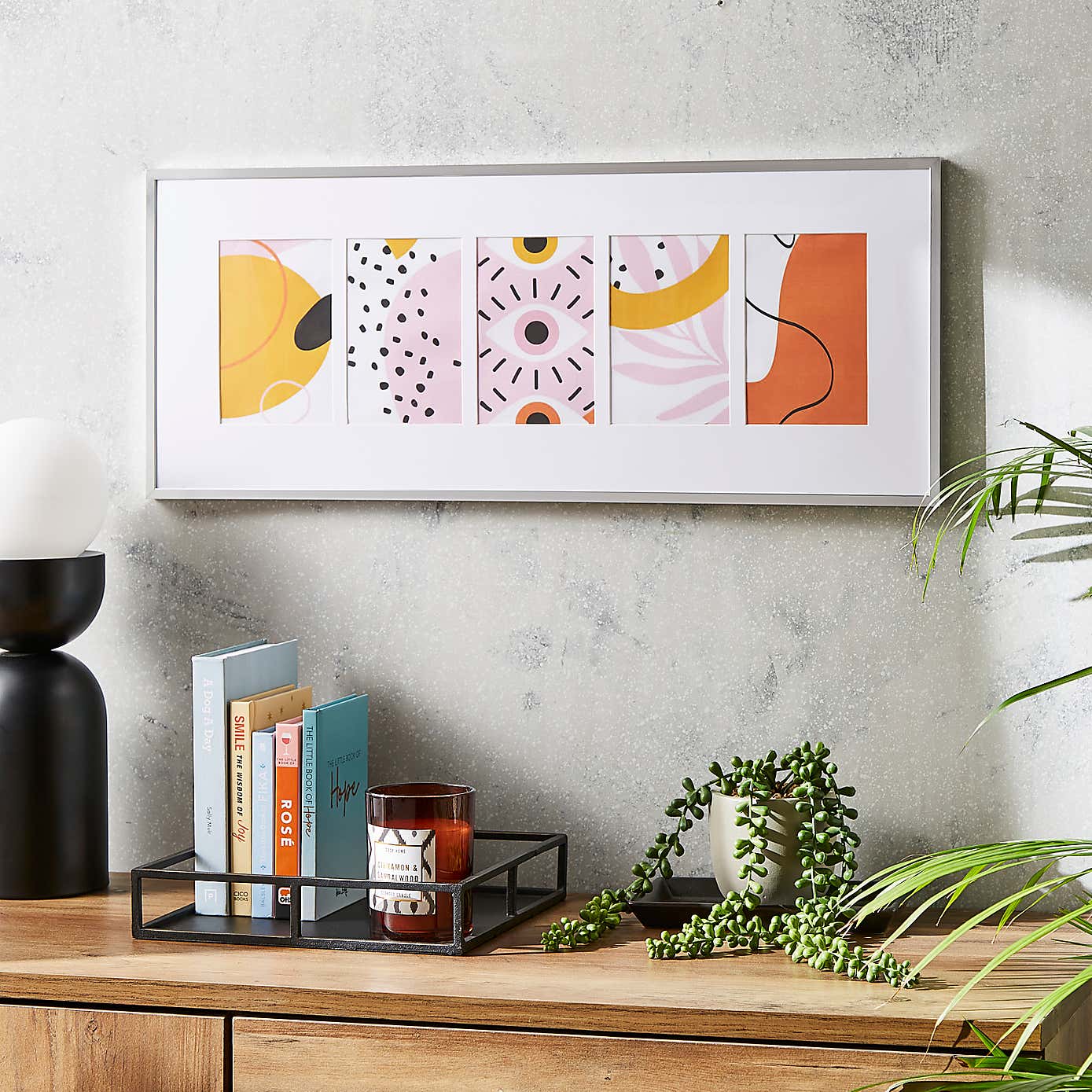 Skinny Metal Panel Multi Photo Frame