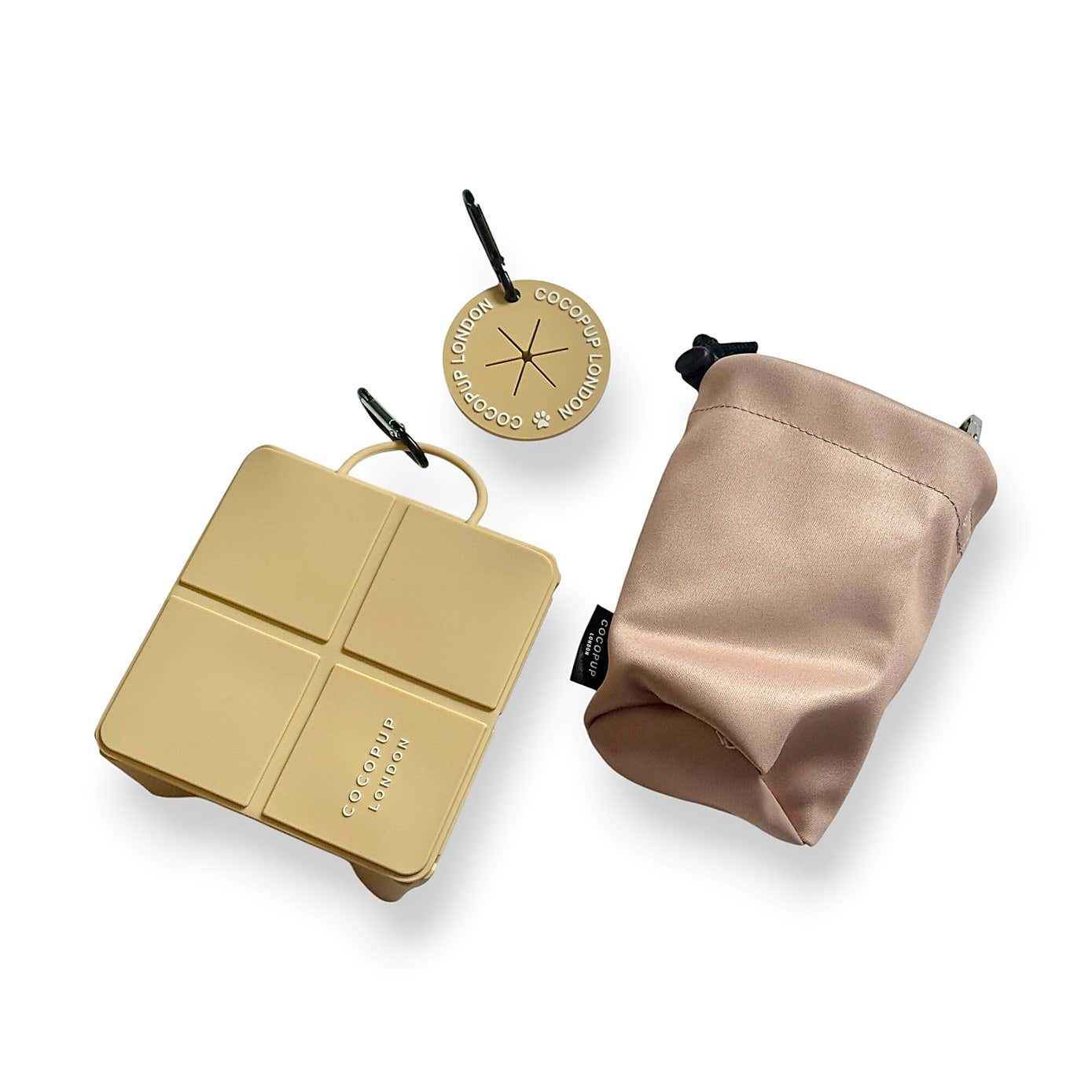 Cocopup Poop Bag Holder, Bowl and Treat Pouch Bundle