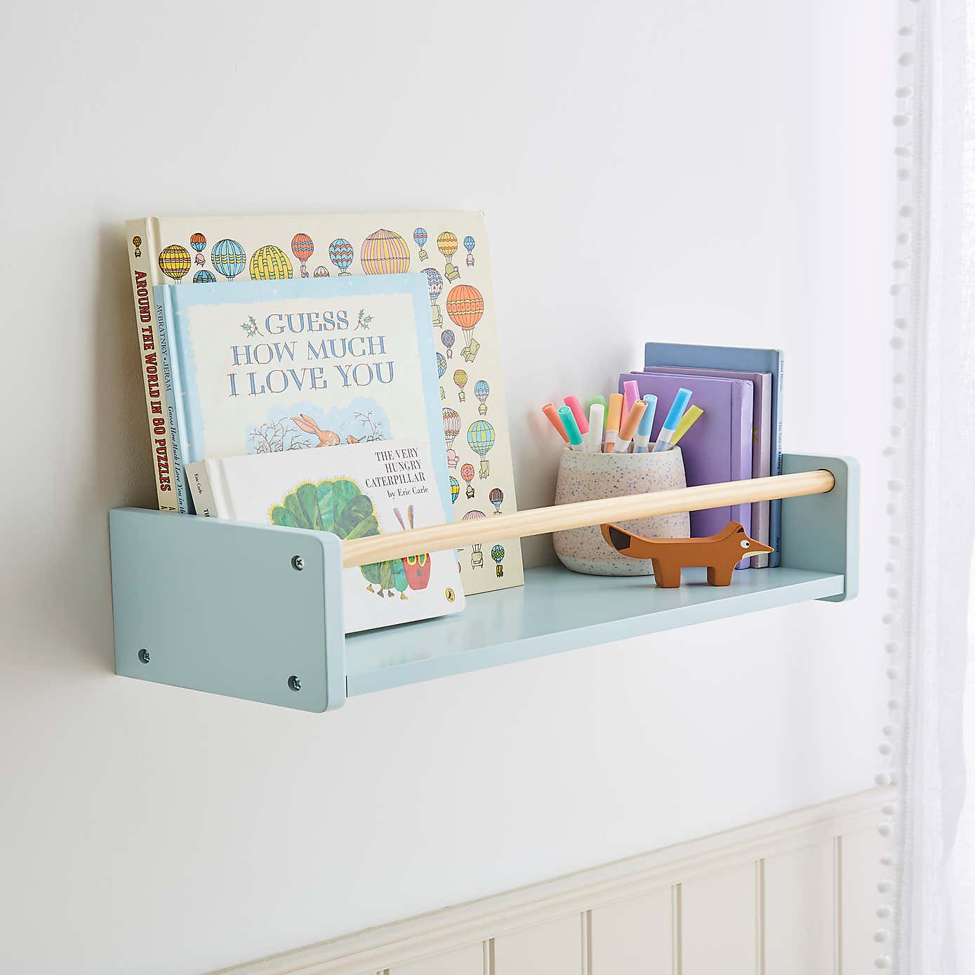 Kids Wall Bookshelf 50cm