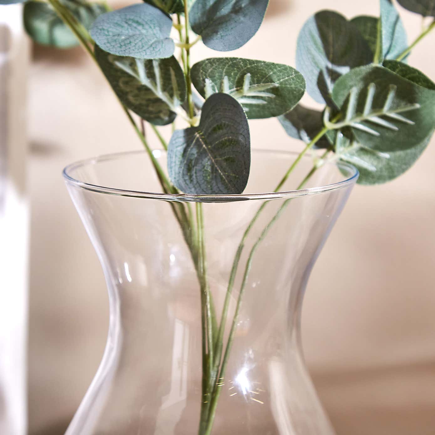 Small Clear Bouquet 18cm Vase