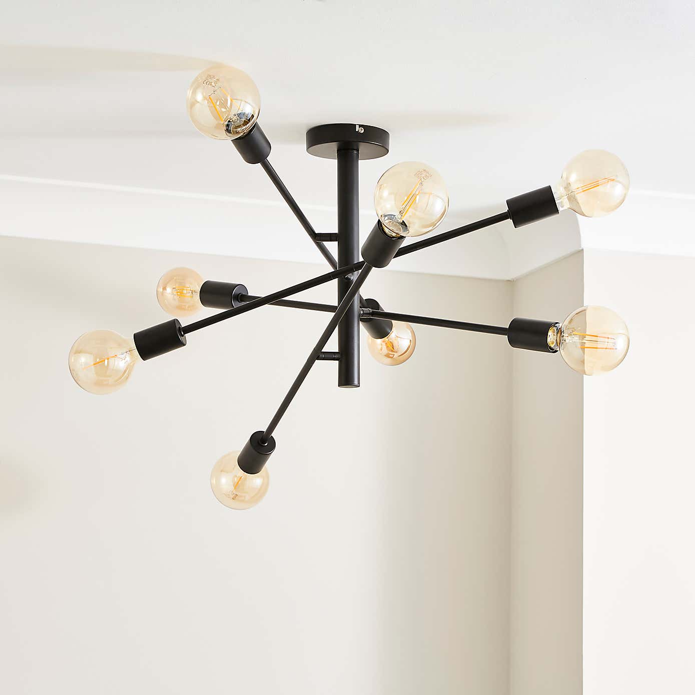 Koppla 8 Light Semi Flush Ceiling Fitting
