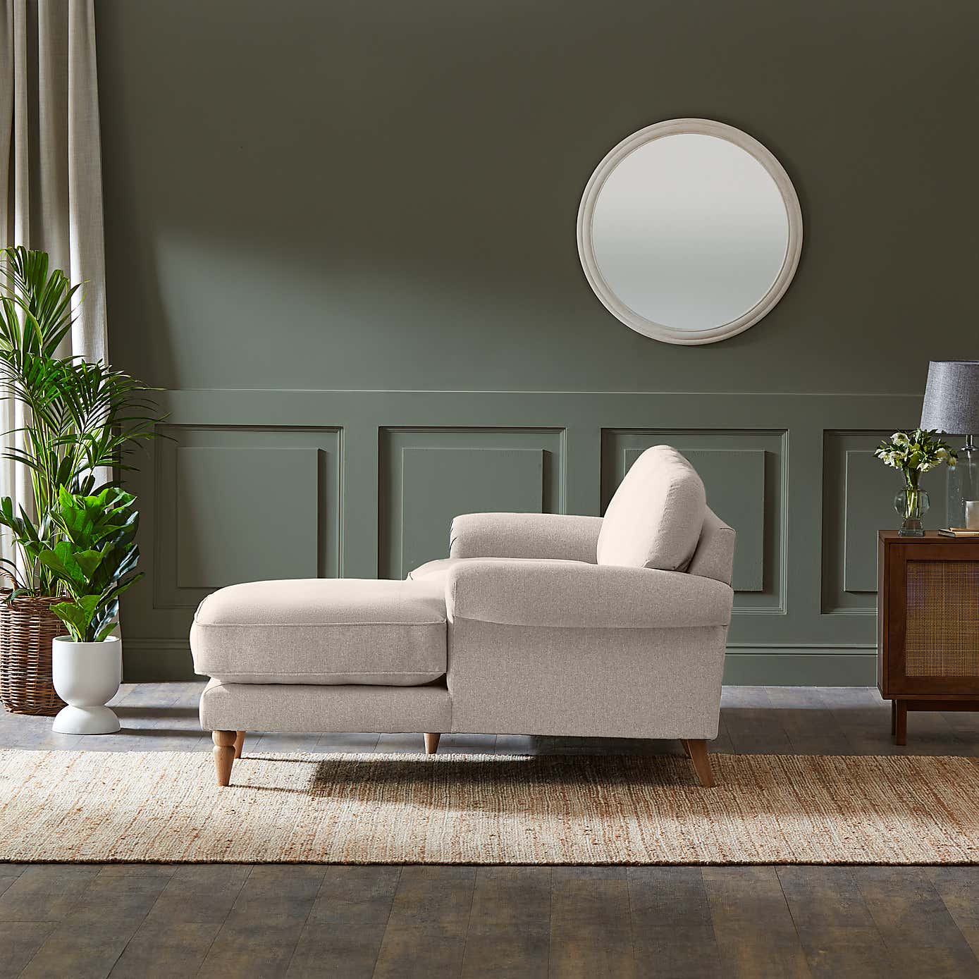 Jolene Soft Texture Corner Chaise Sofa