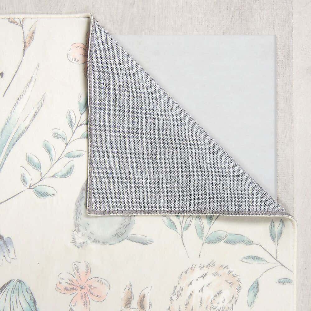 Woodland Animals Washable Faux Fur Rug