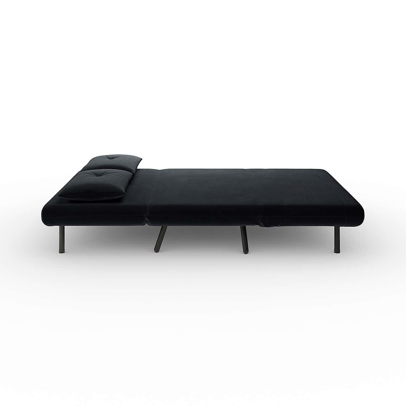 Phoebe Velvet Small Double Sofa Bed