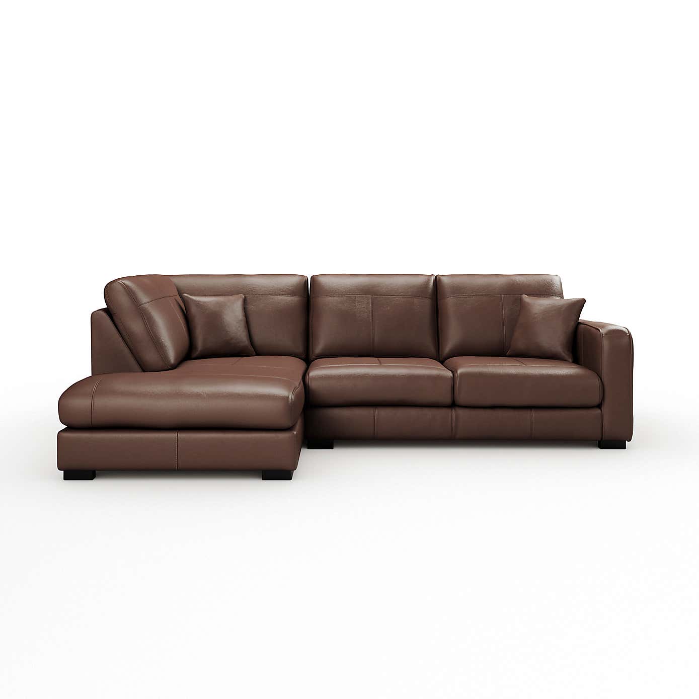 Carson Classic Leather Large Corner Chaise Sofa