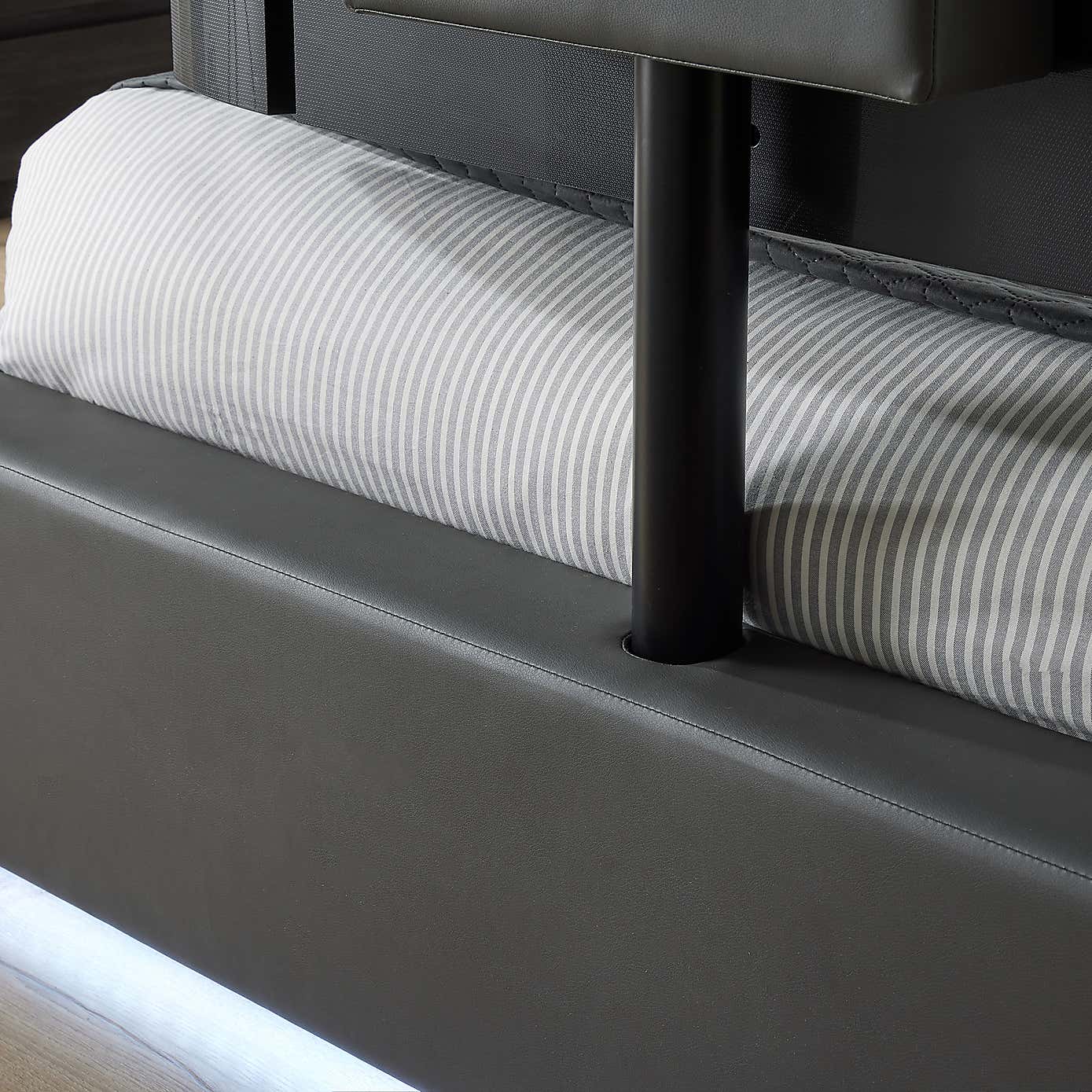 X Rocker Living Ava TV Bed with LED Lights and TV Mount