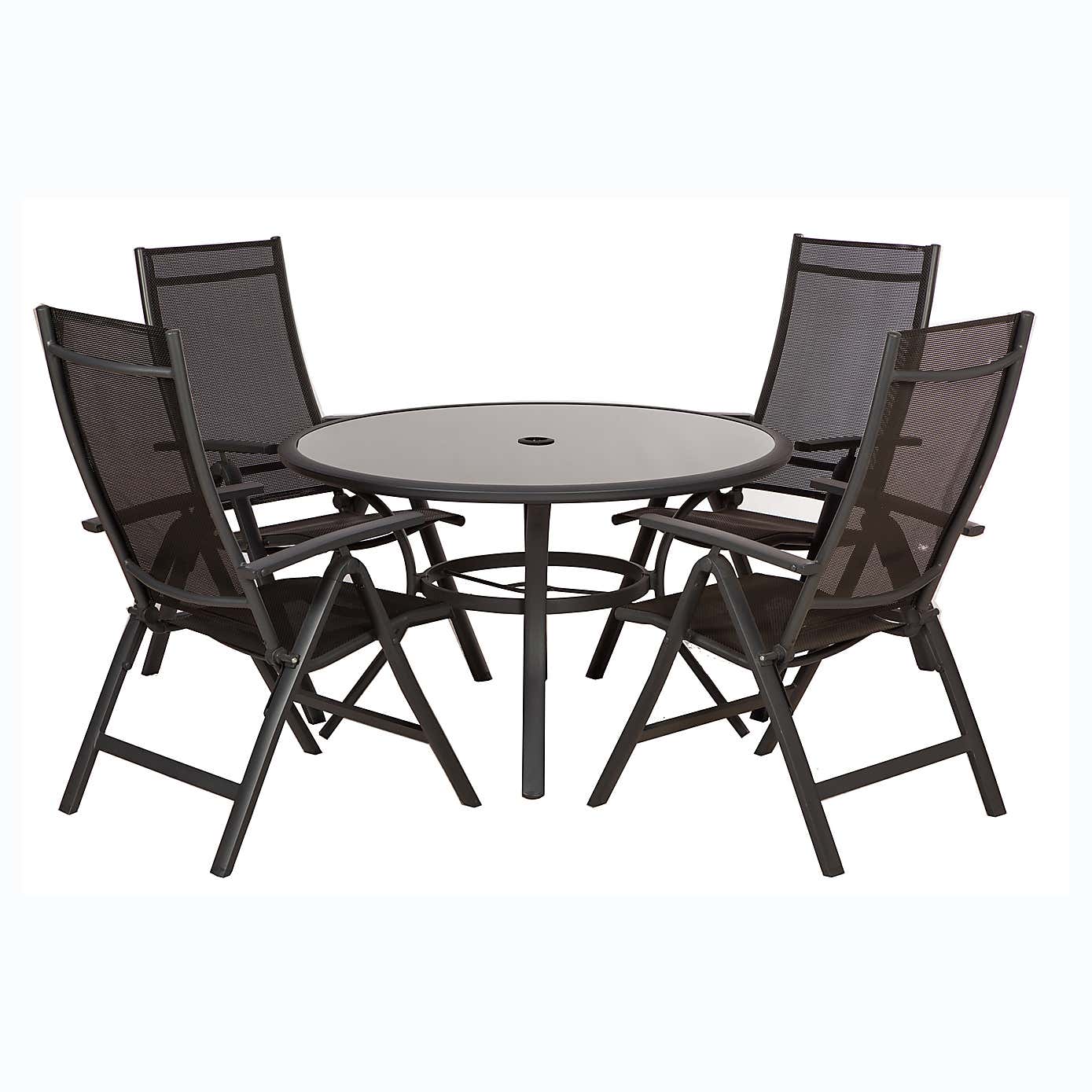 Sorrento 4 Seater Round Deluxe Lounger Set