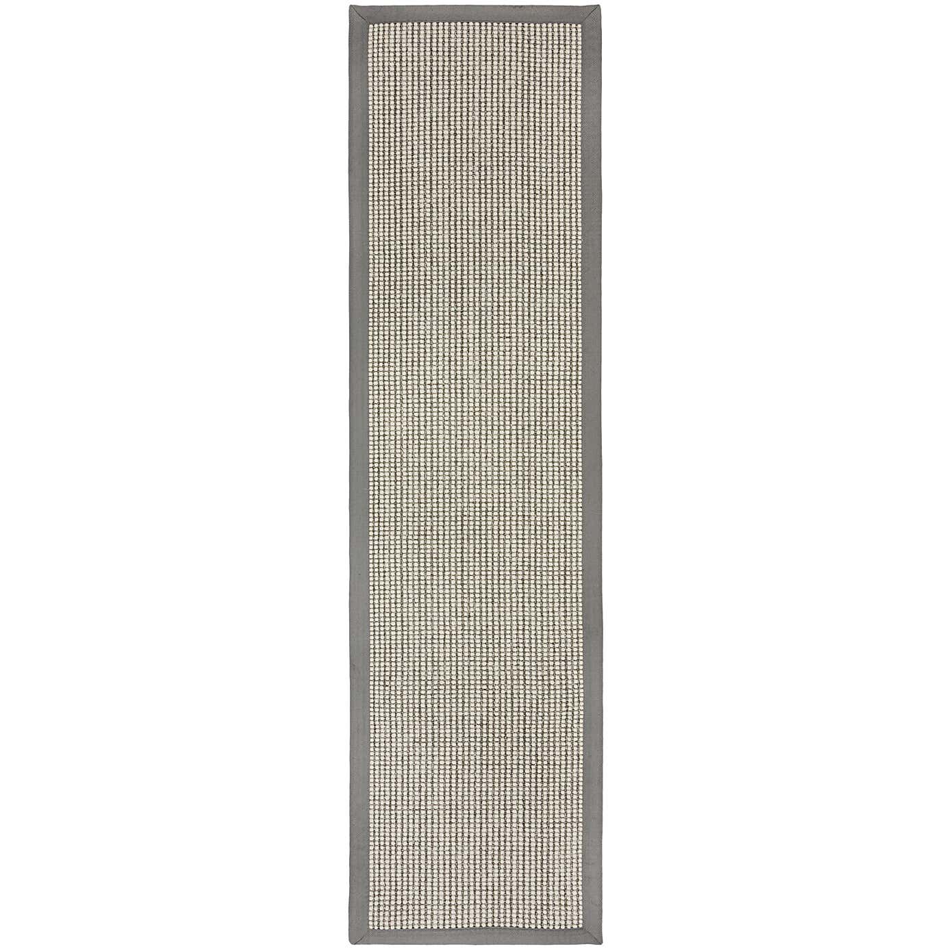 Textured Dot Border Bobble Stair Runner