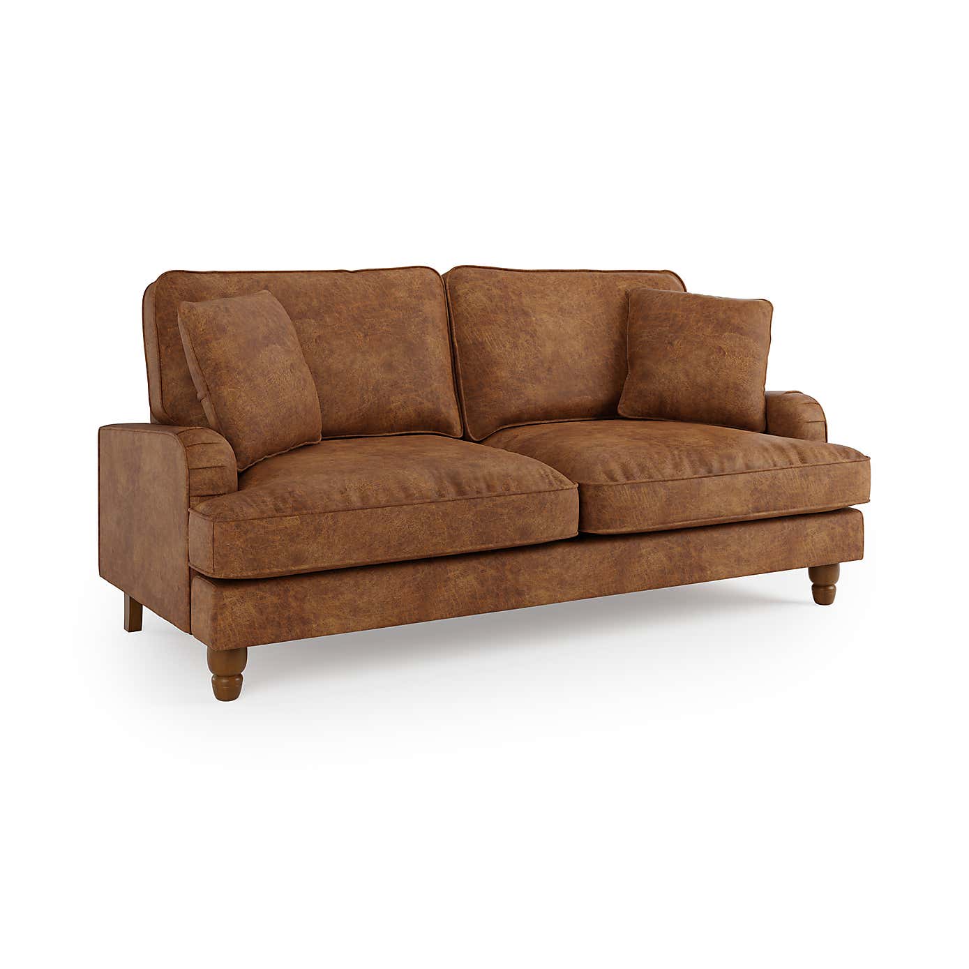 Beatrice Relaxed Faux Leather Sofa Bed
