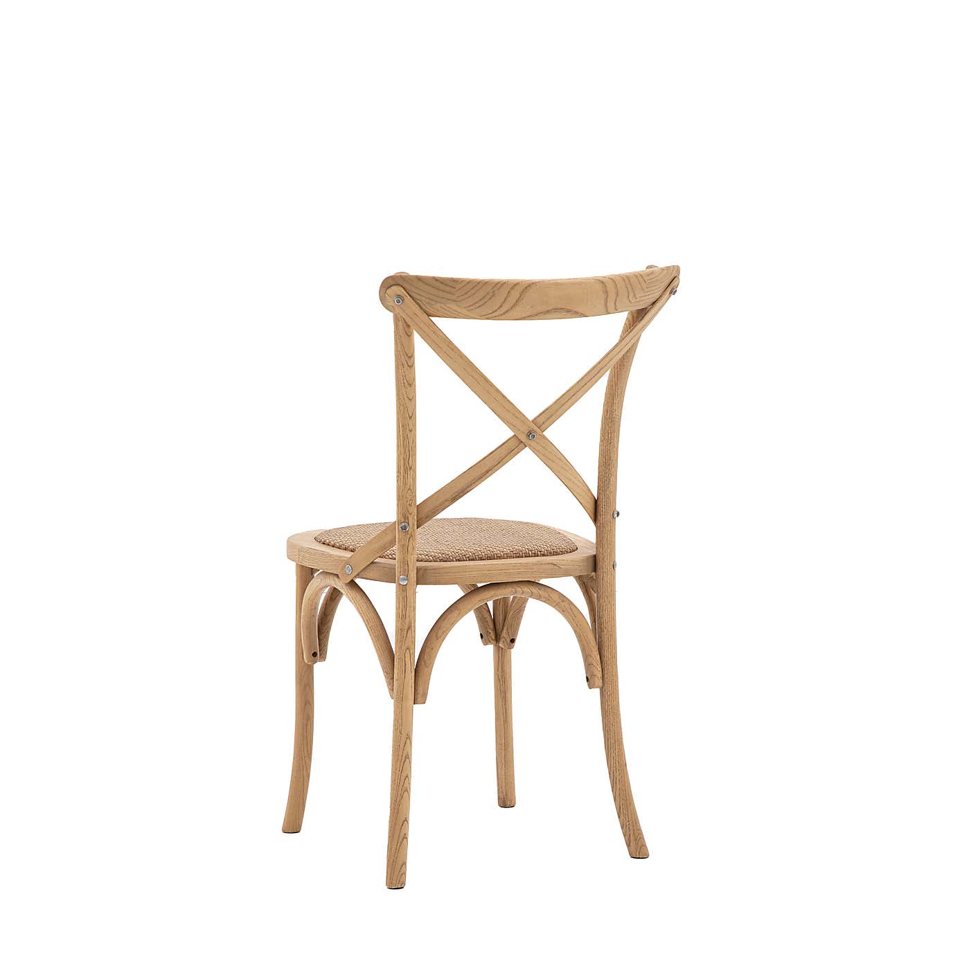Cannock Set of 2 Dining Chairs, Oak & Rattan
