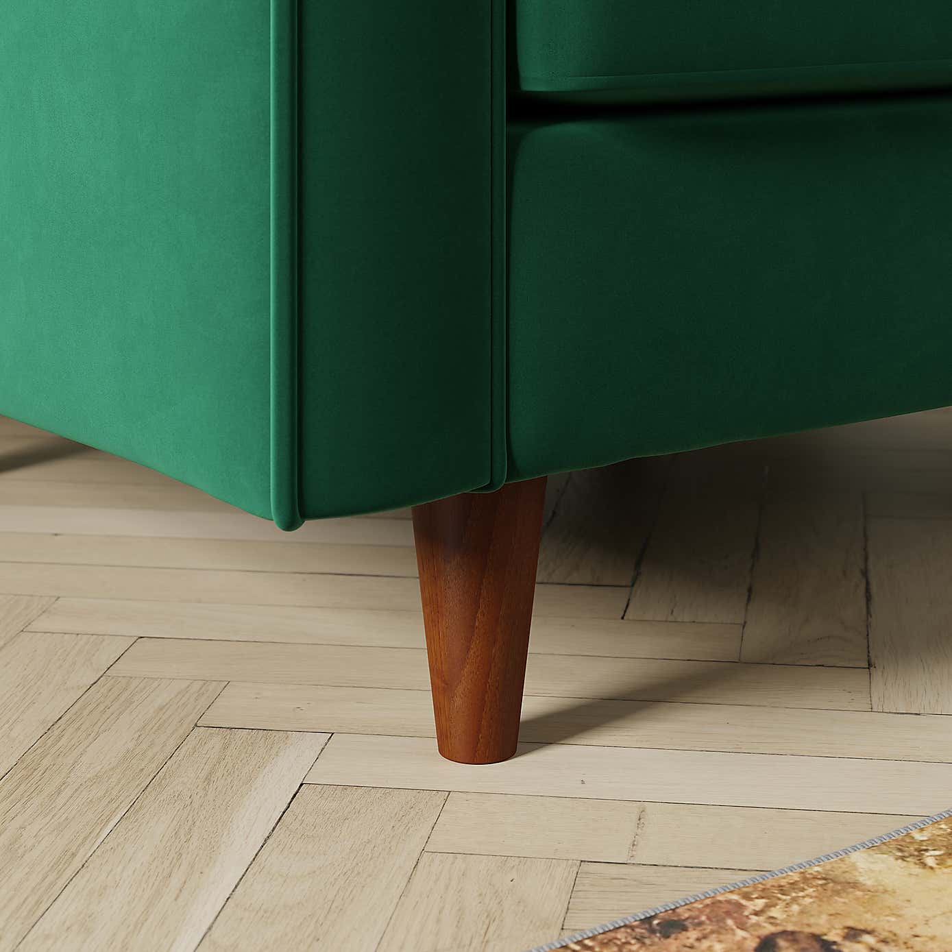 Zoe Plain Velvet Armchair